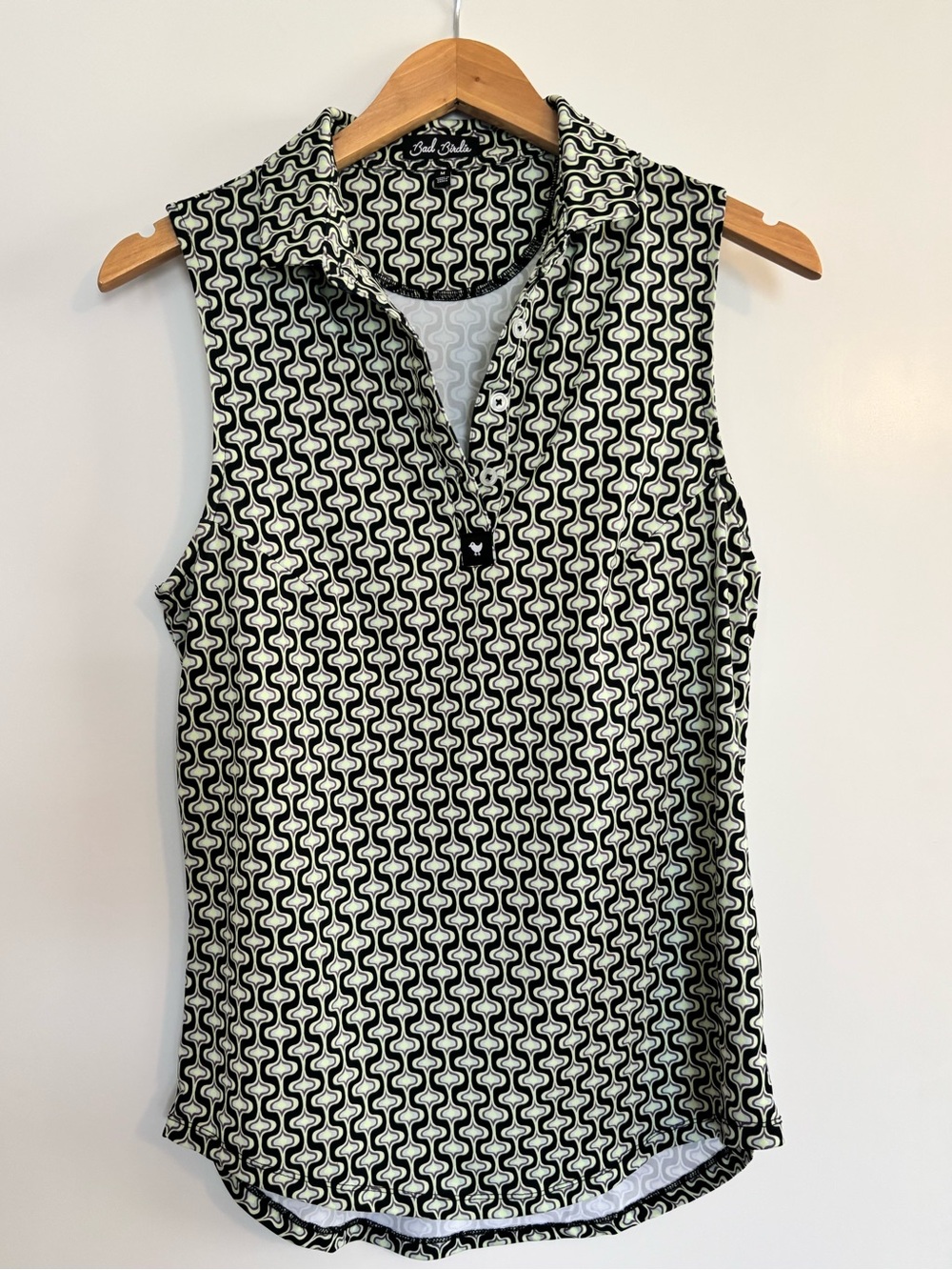 Bad Birdie Sleeveless Polo Tank Top